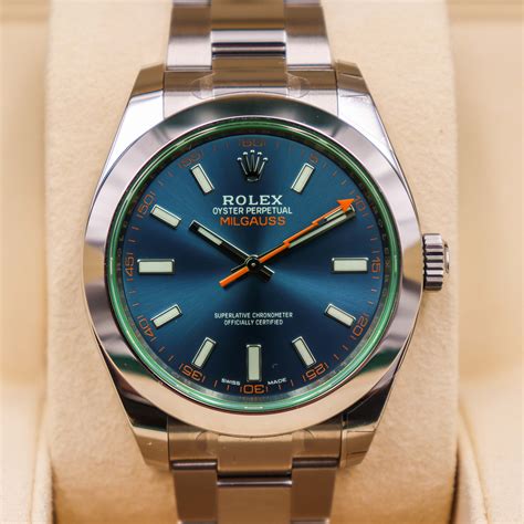 rolex milgauss z blue price|Rolex Milgauss price chart.